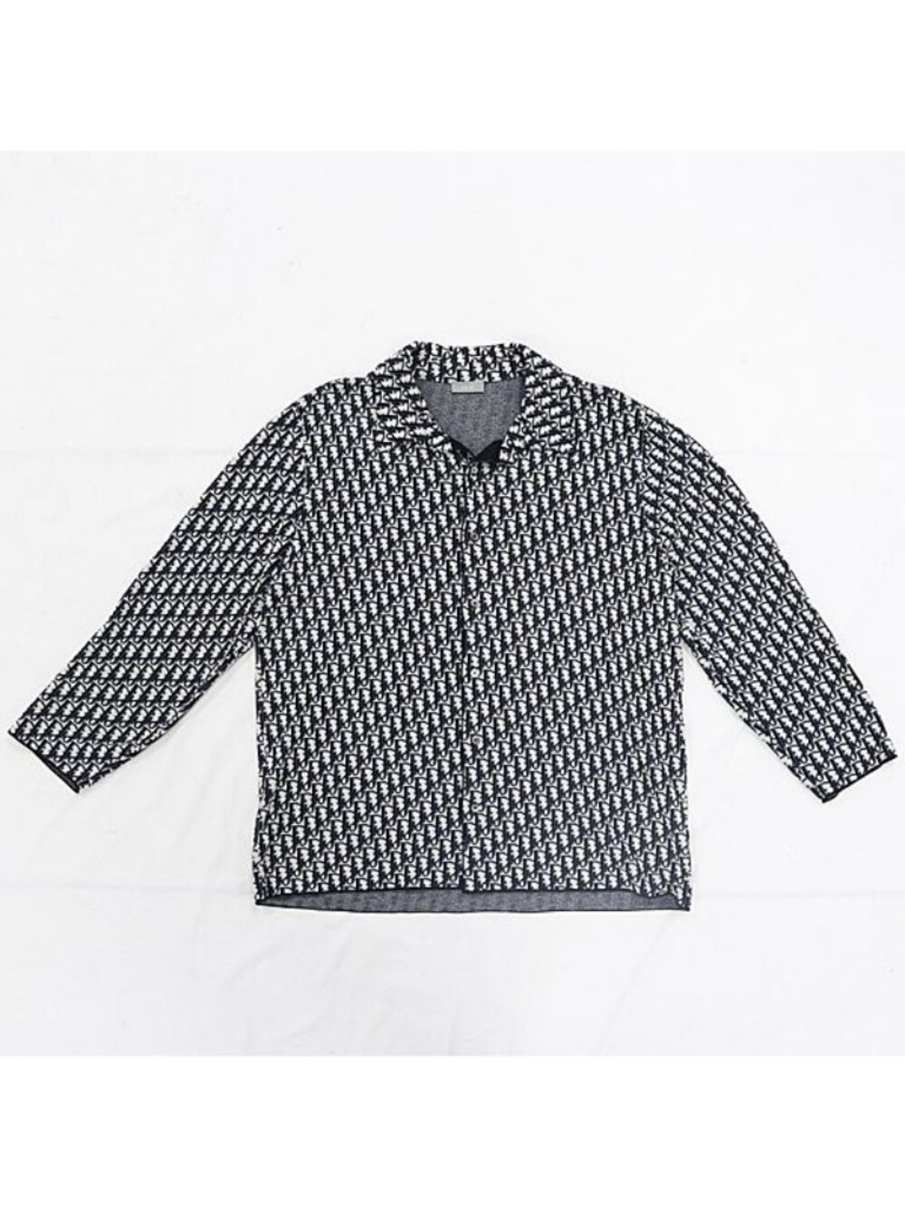 Dior Cotton Jacquard Oblique Overshirt Motif Apa Ako XXL
